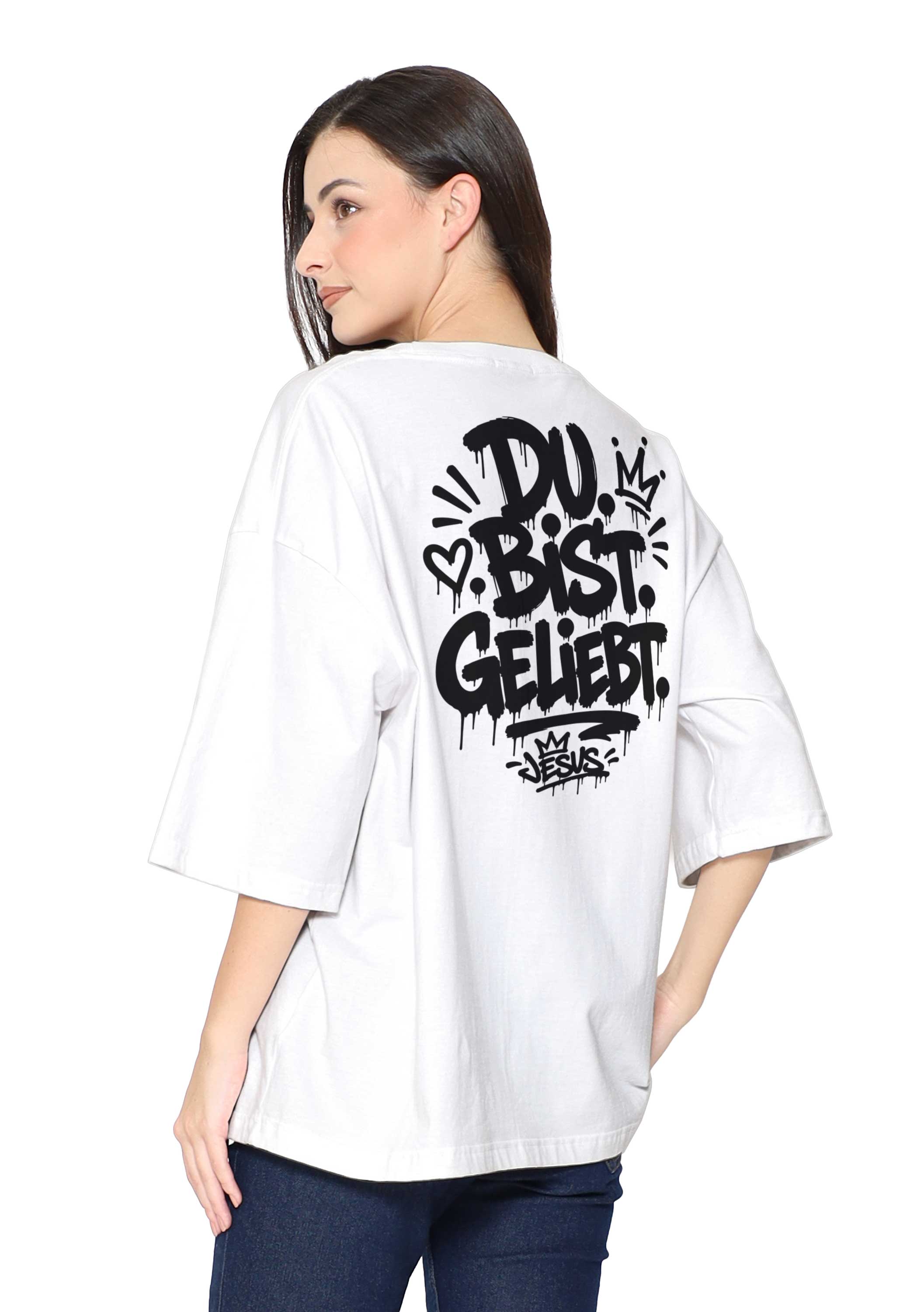 Oversize TShirt Damen: DU.BIST.