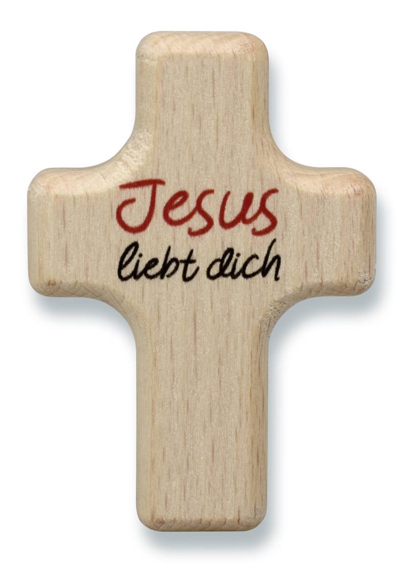 Handkreuz "Jesus liebt dich"