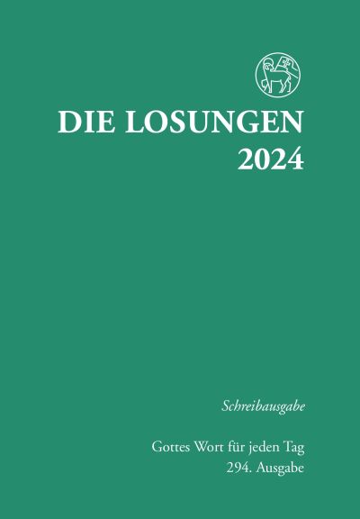 Losungen 2024 grün, Schreibausgabe