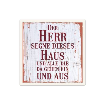 Keramikfliese "Haussegen"