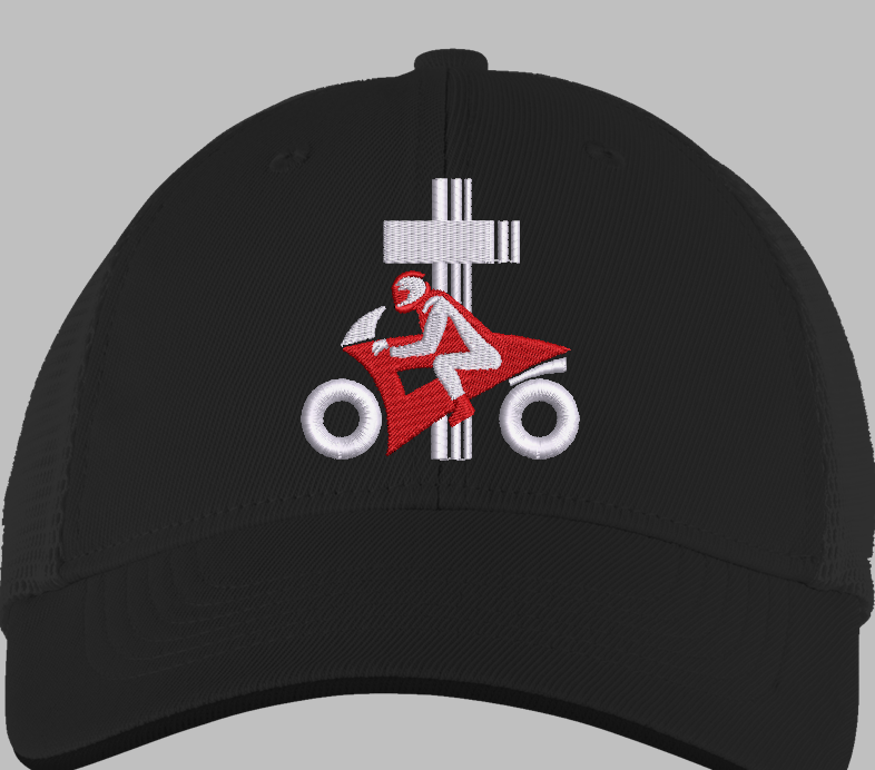 CVJM Motorradfahrer Caps (Stick)