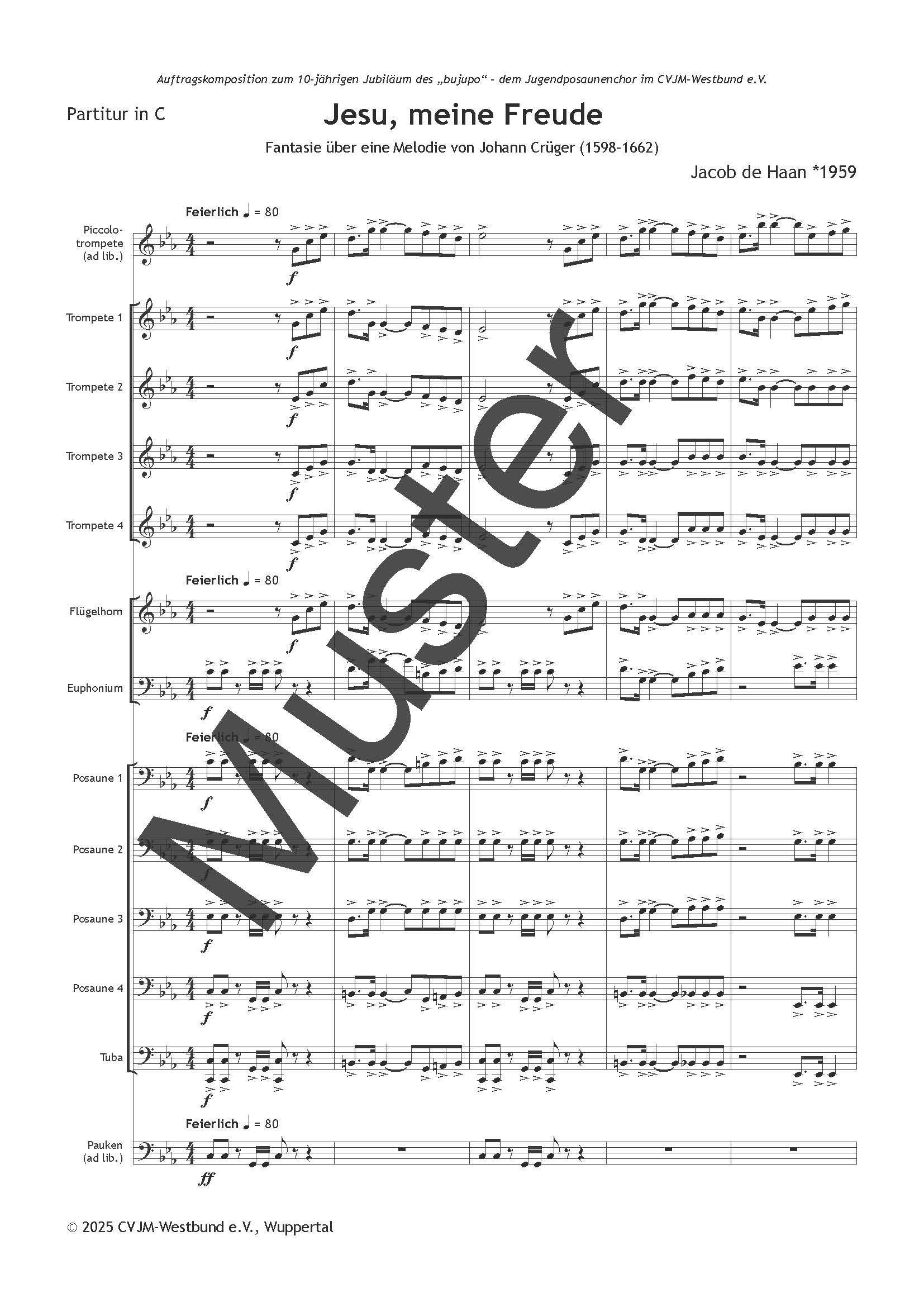 BRASSfit - Jesu, meine Freude (Jacob de Haan) BRASSfit - Jesu, meine Freude (Jacob de Haan)