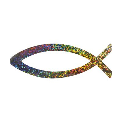Aufkleber Magnetfolien-Fisch "Regenbogen"