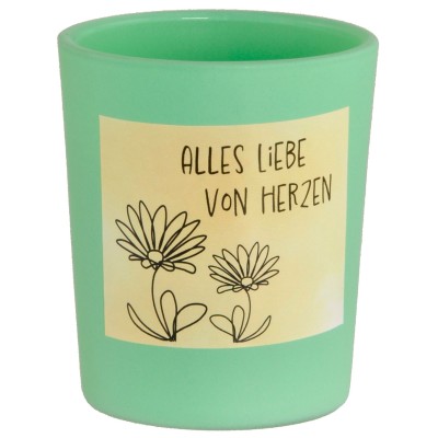 Duftkerze "Alles Liebe von Herzen"