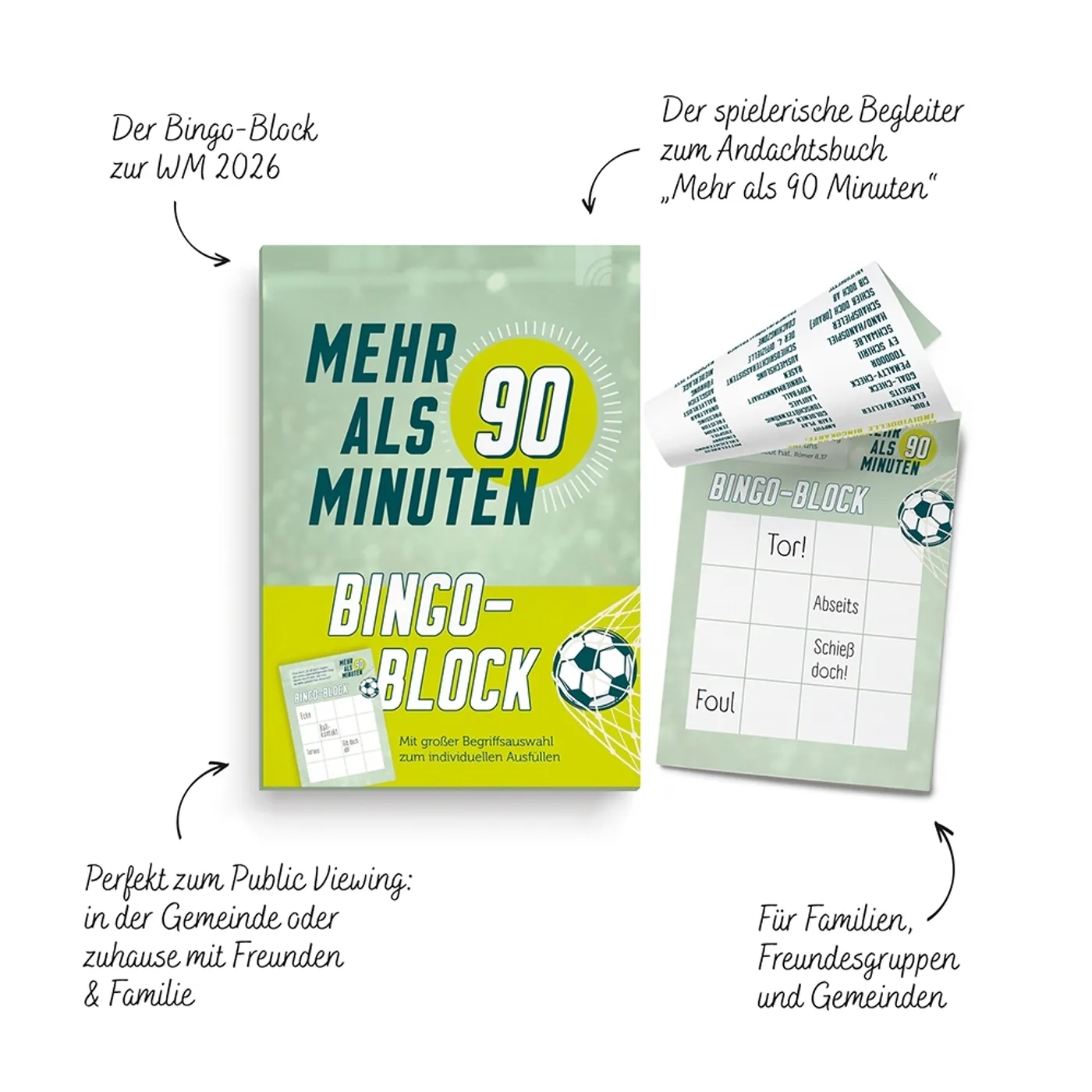 Mehr als 90 Minuten - Bingo Block Fußball