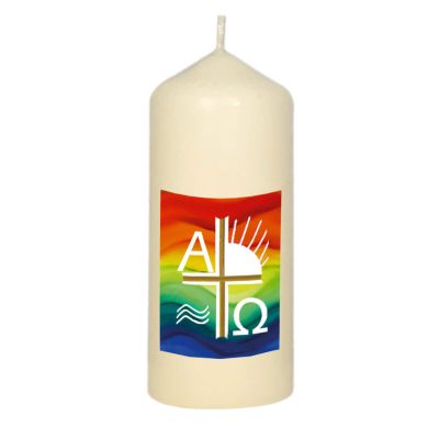 Kerze Alpha/Omega - groß