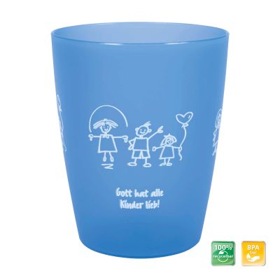 Kinderbecher "Gott hat alle Kinder lieb" - blau