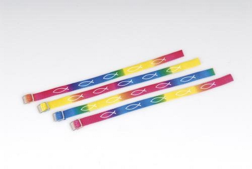 Armband "Fisch" regenbogenfarben