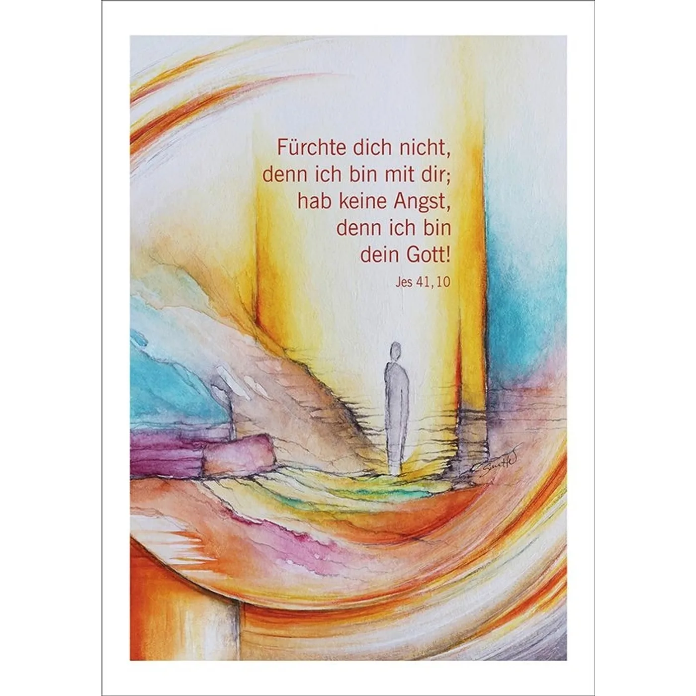 Jahreslosung 2027- Postkarten 10er Set, (A. Sautter)