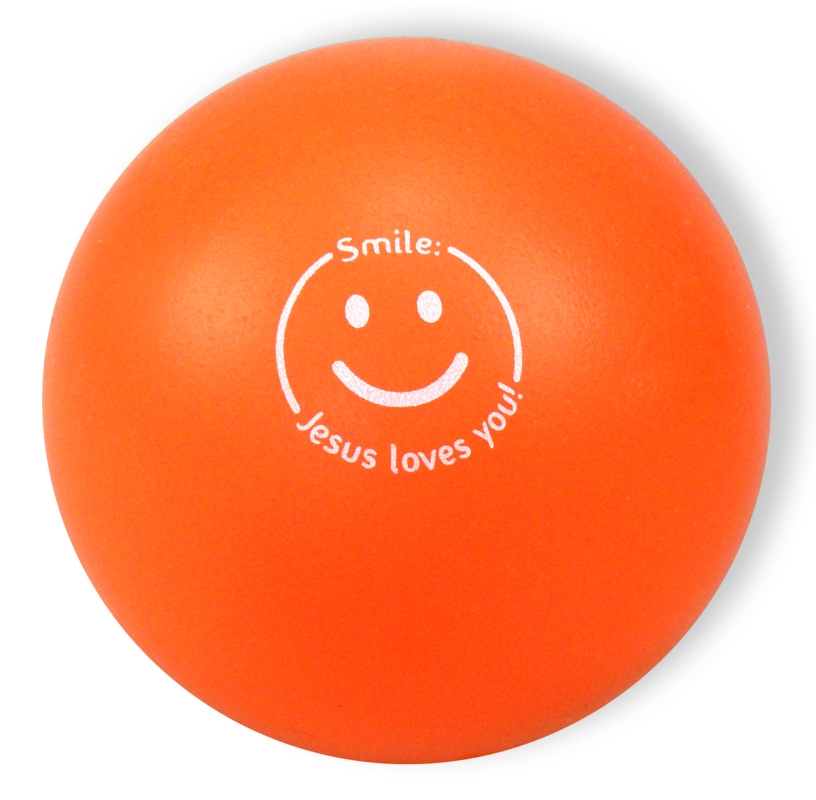 Softball "Smile - Jesus loves you!" - orange