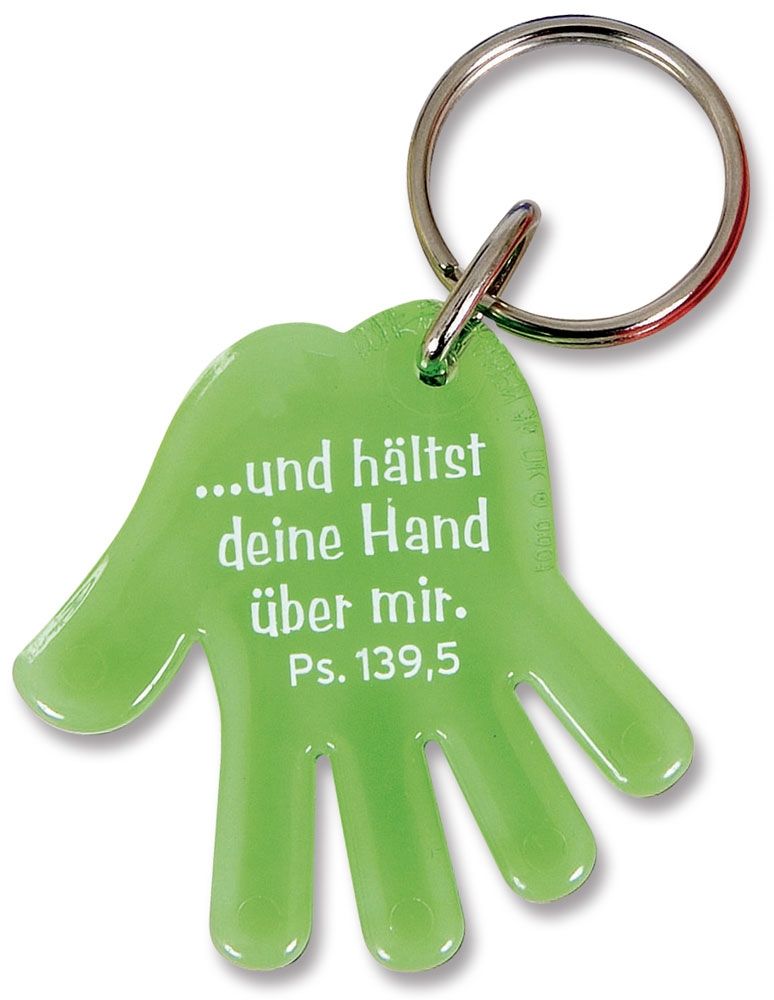 Schlüsselanhänger "Hand" - grün