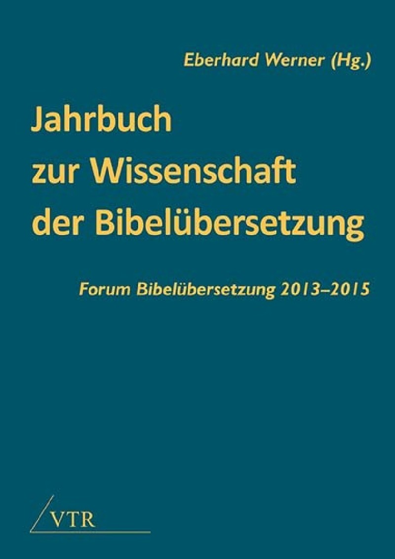 Jahrbuch zur Wissenschaft der Bibelübersetzung