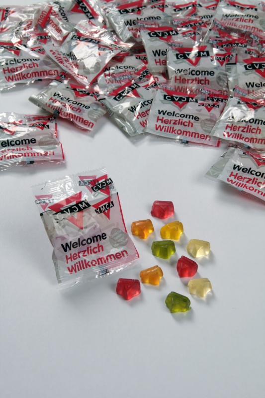 CVJM-Fruchtgummi-Dreiecke im kleinen Beutel VEGAN CVJM-Fruchtgummi-Dreiecke im kleinen Beutel VEGAN