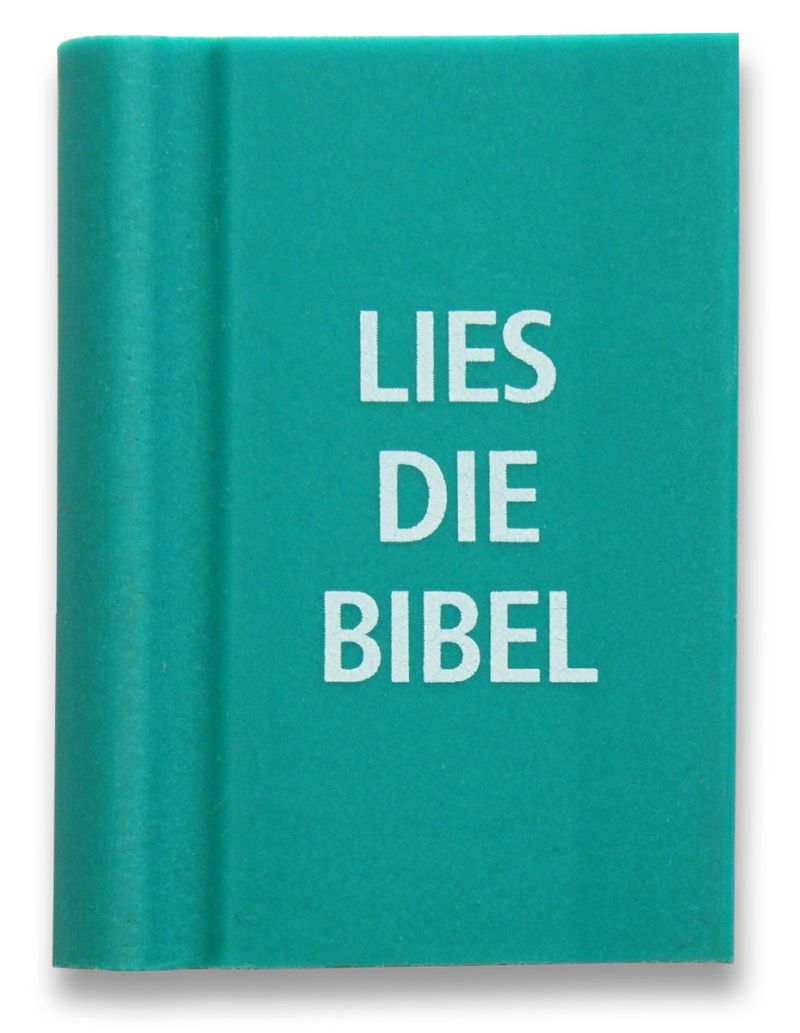 Radiergummi "Lies die Bibel" - grün