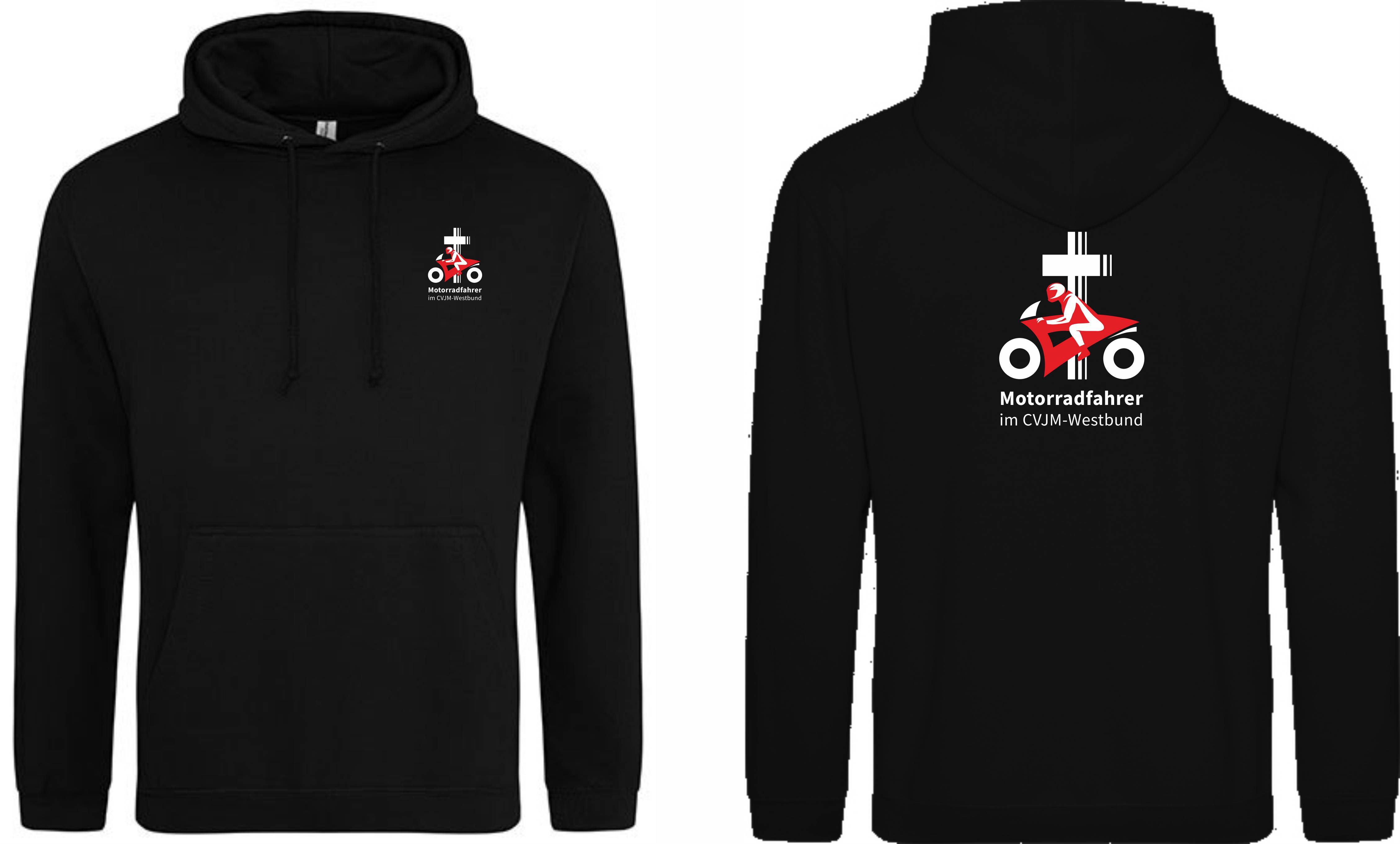 CVJM-Motorradfahrer Kapuzenpulli