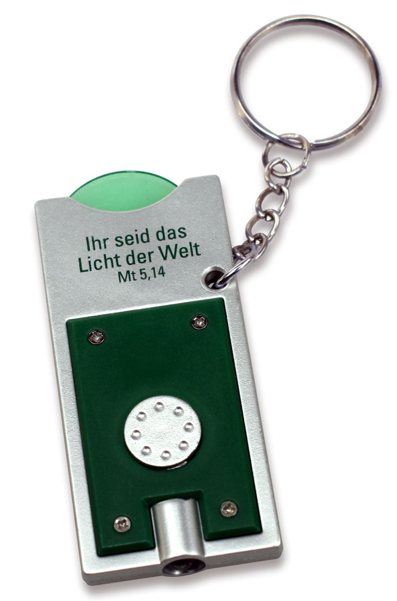Schlüsselanhänger LED - Licht - grün