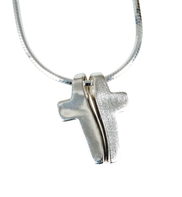 Halskette "Kreuz", 2-teilig