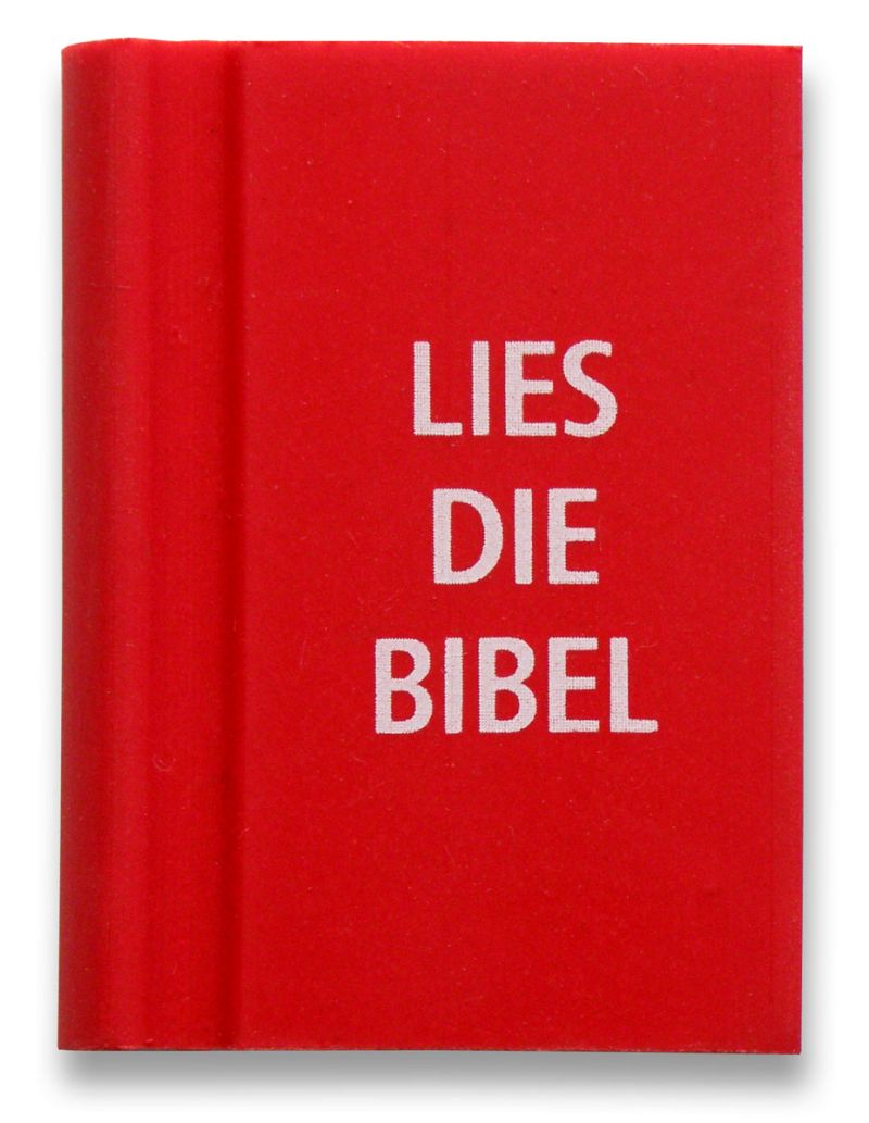 Radiergummi "Lies die Bibel" - rot