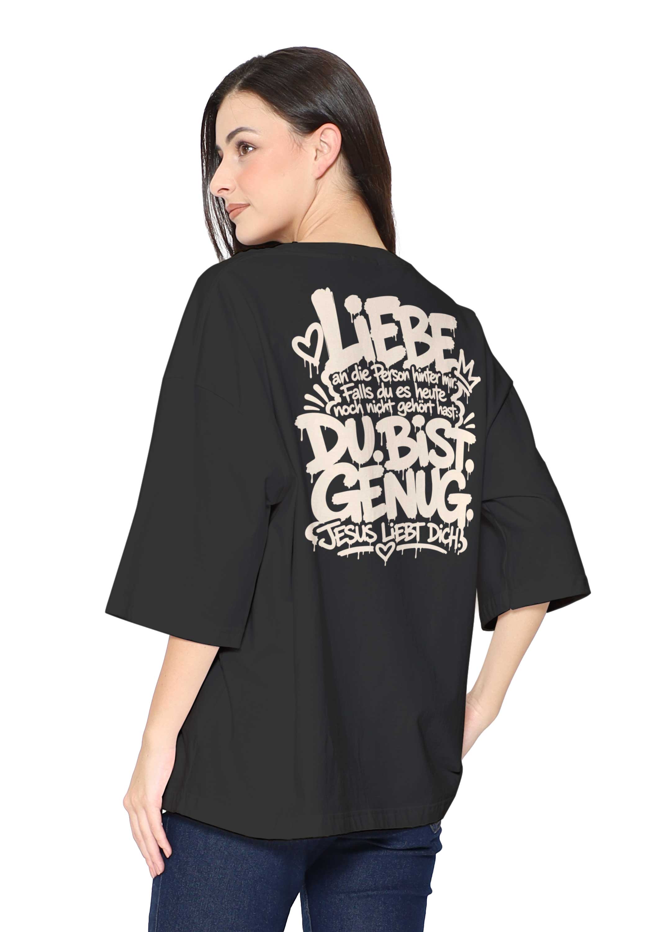 Oversize TShirt Damen: DU.BIST.