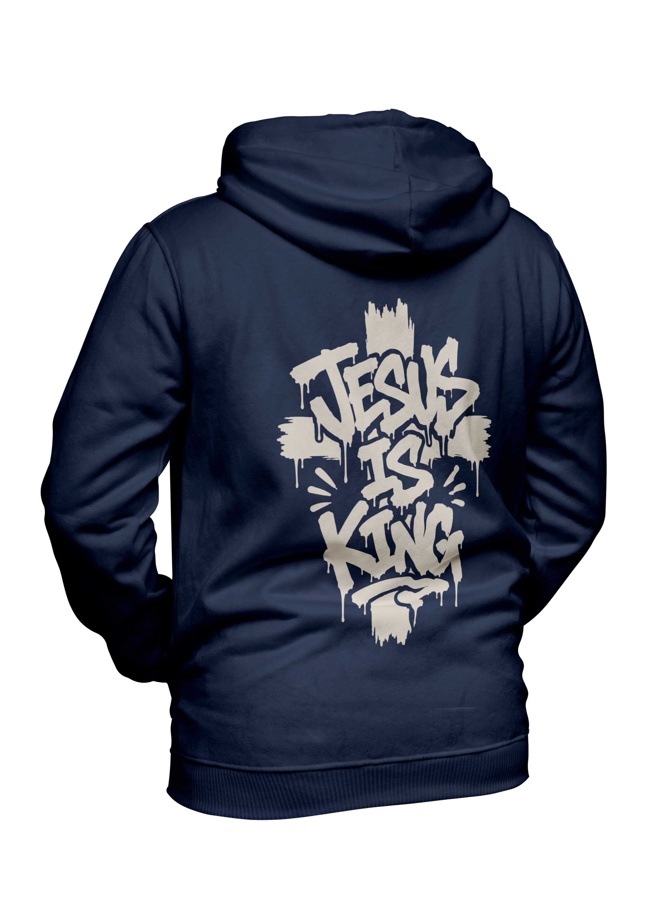 Over Size Hoodie Jacke Herren, bis XL: DU.BIST.