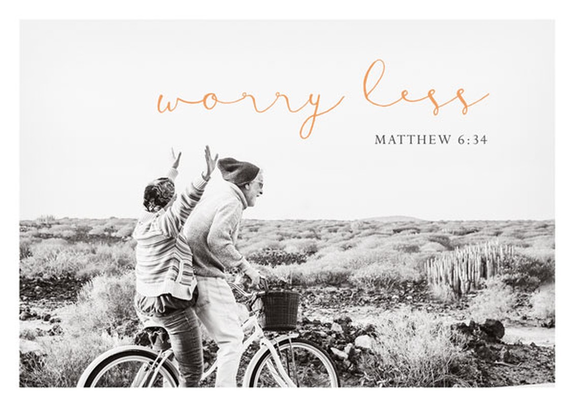 Postkarte - Worry less